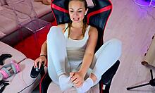 I play with my shaved pussy for cuckold joi squirting.