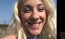 Justine Ashley rides hard in double penetration creampie scene with anal action