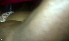 were doing it in the bedroom, black couple amateurs with cock