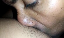 Cousin licks my swollen wet vagina