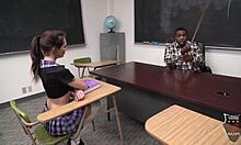 Skater Kasie Castle In Skirt Engages With Major's Impressive Cock