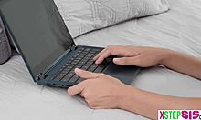 Teen Stepsister Ruby Moon Enjoys Stepbrother's Pervy Gaze Leading to More