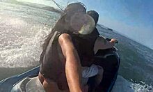 Latina teens with big asses have crazy adventures on jet ski in guarujá sea sp 😎