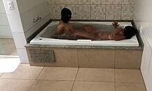 relaxing in bathtub, gave ass to young guy 😏