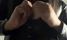 Brunette slut dominates you with JOI and CEI in Spanish, making you eat your cum