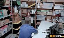 Why did the cute redhead teen get caught shoplifting and punished?