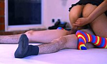 Beautiful sister cheats with stepbrother's friend in hidden hotel room