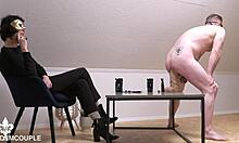 Welcome Home Anal With Tight Goddess Fingering and Gaping in Cage