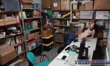 teen in uniform at office with police alert