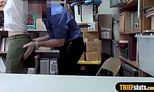 Why did the cute redhead teen get caught shoplifting and punished?