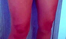 This desi college girl gives herself a sensual massage under her skirt