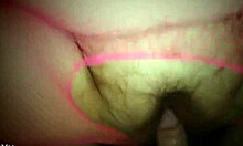 bbw in pink fishnets enjoys creampie delight