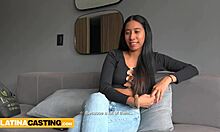 OMG, hot Latina model rides massive cock in red lingerie! 🔥