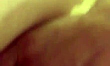 petite girlfriend masturbates hairy pussy for cash