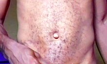 Lonely African man dances naked and relaxes alone