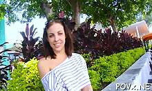 Teenie Sucks Cock Then Fucks Wild!