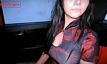 Petite amateur uses dildo in homemade cosplay scene