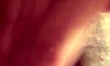 petite girlfriend masturbates hairy pussy for cash