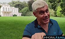 Porno Dan Bent Over For Orgasm Cum Juicy Brunette Blowjob Liquid Lunch Dirty Talk Big Tits