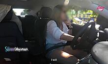 Hot Wife Flashes Stranger in Car for Groping