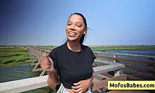 Sexy ebony fingering pussy in front of horny friend Eden West