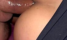 this latina hottie is sucking a monster cock and getting her tight ass fucked anally