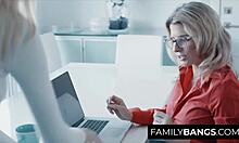 Servicial Teen 18+ Surprises Mommy with Wild Lesbian Action - Kenna James, Cory Chase!