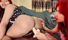 new indian babysitter fucks two redheads with anal creampie and facial cumshot