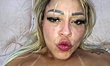 Homemade brush assfucking two hotties