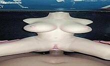 Sally gets her fat ass fucked anally on the desk