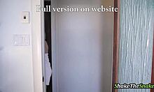 teen gets fucked watching scary movie 😱