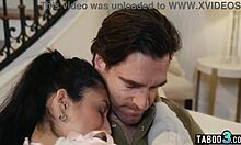 Petite latina teen Penelope Woods intensely fucked by stepdaddy