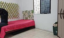 Latina wife sneaks in kinky ass play with big natural tits while husband is away