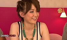 Yui Mizuna performs on camera with partners