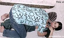 Intense rough sex with indian stepsister creampie