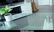 Young stepdaughter appreciates stepdad's kindness with a kind gesture