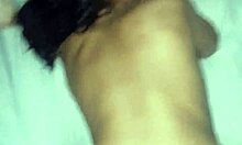 Petite latina in bisexual trio with cum in mouth.