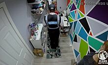 Maisie Lewis, the blonde MILF slut, gets caught shoplifting and punished 😏