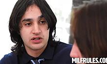 Wow, Krystal and Millie's sex scenes are unreal! Stepson's forbidden fantasy comes alive!