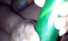 Imagine Fucking This Pregnant Ebony Bbw's Pussy With A Big Cucumber