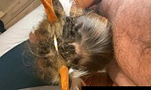 Oh deer, watch this cute girl getting her face fucked?