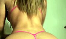 Briana Banderas feels intense pleasure masturbating her pussy with dildo and vibrator