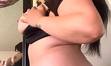 Latina PAWG masturbates and fingers her wet pussy until she squirts multiple times.