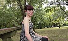 Cute 18 year luna does a porno casting