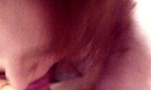 Sexy milf frina bends over, fingers ass, sucks cock in heels, swallows cumshot