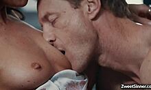 Lexi Foxy deepthroats Ryan's big cock to orgasm