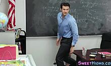 i got my petite teen face creamed after blowjob in uniform