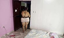 latina says, fuck me hard, bro in bedroom 😈