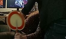 Just another day with a French amateur in black leather pants and satin shirt, getting rimmed and taken doggystyle in POV.