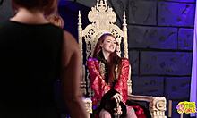 Two Redhead Teens Tirelessly Lick Milf's Shaved Pussy and Big Ass